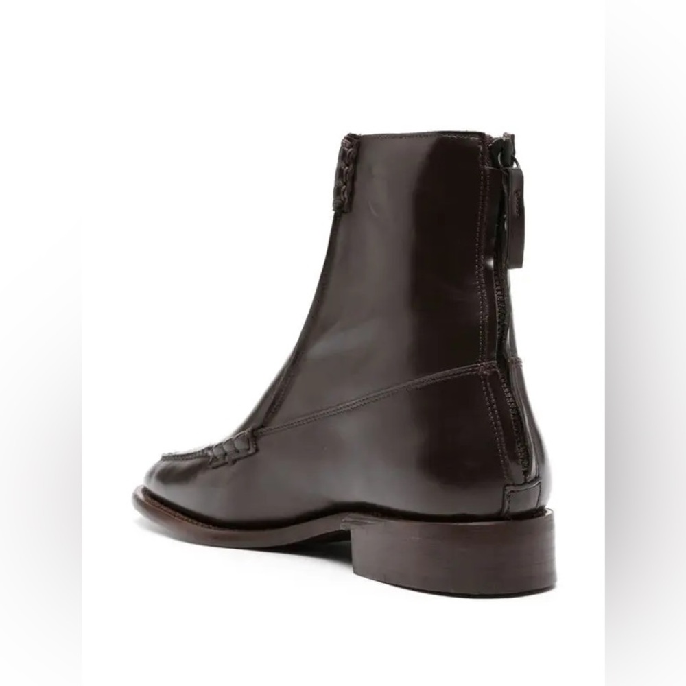 NWT HEREU Brown Quadra Boots size IT 40 - Picture 4 of 5